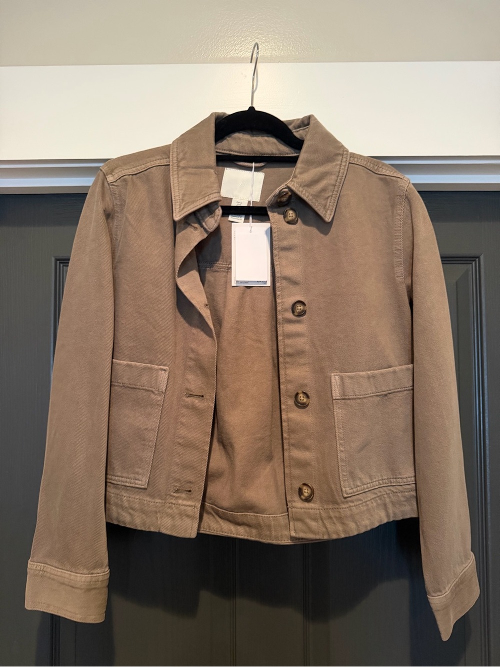 Brand new Women's Tan/ Olive Cotton Utility Jacket